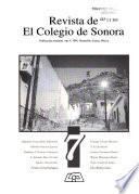 Revista de El Colegio de Sonora