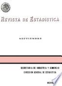 Revista de estadística 1969. Septiembre. Volumen XXXII, núm 9