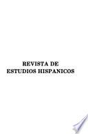 Revista de estudios hispánicos