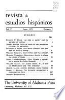 Revista de estudios hispánicos