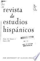 Revista de estudios hispánicos