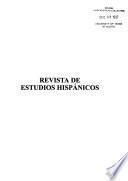 Revista de estudios hispánicos