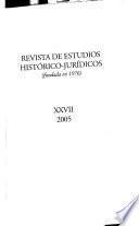Revista de estudios histórico-jurídicos