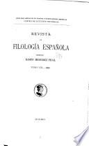 Revista de filología española
