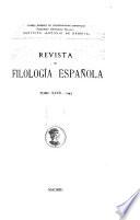 Revista de filología española