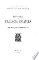 Revista de filología española