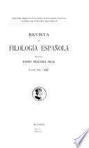 Revista de filología española