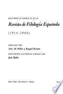 Revista de filología española