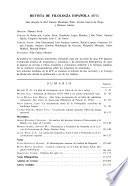 Revista de filología española