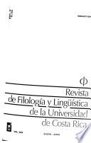 Revista de filología y lingüística de la Universidad de Costa Rica