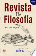 Revista de Filosofía, Año V - Nº 3 - May/1919