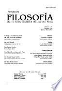 Revista de filosofía de la Universidad de Costa Rica