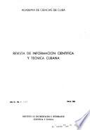 Revista de información científica y técnica cubana