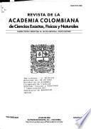 Revista de la Academia Colombiana de Ciencias Exactas, Físicas y Naturales