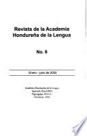 Revista de la Academia Hondureña de la Lengua