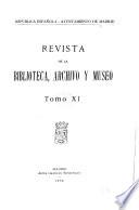 Revista de la biblioteca, archivo y museo