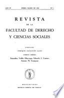 Revista de la Facultad de Derecho y Ciencias Sociales