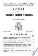 Revista de la Facultad de Farmacia y Bioquímica