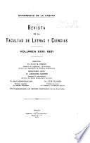 Revista de la Facultad de Letras y Ciencias