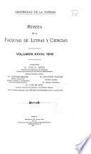 Revista de la Facultad de Letras y Ciencias