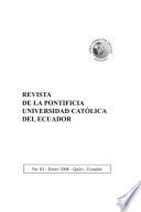 Revista de la Pontificia Universidad Católica del Ecuador
