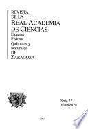 Revista de la Real Academia de Ciencias Exactas, Físicas, Químicas y Naturales de Zaragoza