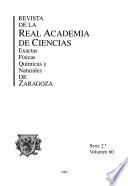 Revista de la Real Academia de Ciencias Exactas, Físicas, Químicas y Naturales de Zaragoza