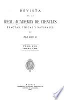 Revista de la Real Academia de Ciencias Exactas, Físicas y Naturales de Madrid