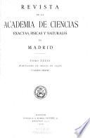 Revista de la Real Academia de Ciencias Exactas, Físicas y Naturales de Madrid