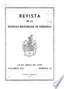 Revista de la Sociedad Bolivariana de Venezuela