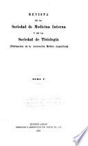 Revista de la Sociedad de Medicina Interna