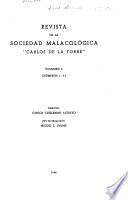 Revista de la Sociedad malacológica Carlos de la Torre.