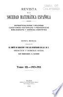 Revista de la Sociedad matematica espanola