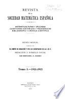 Revista de la Sociedad matematica espanola
