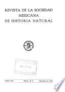 Revista de la Sociedad Mexicana de Historia Natural