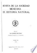 Revista de la Sociedad Mexicana de Historia Natural