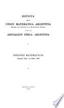 Revista de la Unión Matemática Argentina y de la Asociación Física Argentina