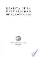 Revista de la Universidad de Buenos Aires