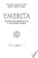Revista de linguistica y filologia clasica