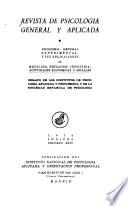 Revista de psicologia general y aplicada