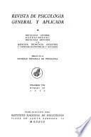 Revista de psicologia general y aplicada