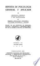 Revista de psicología general y aplicada