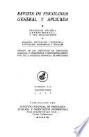 Revista de psicologia general y aplicada