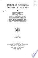 Revista de psicologia general y aplicada