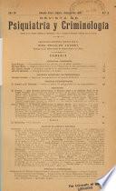 Revista de psiquiatría y criminología