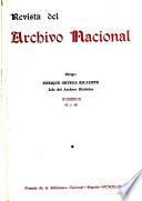 Revista del Archivo Nacional