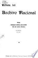 Revista del Archivo Nacional