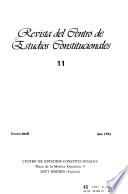 Revista del Centro de Estudios Constitucionales