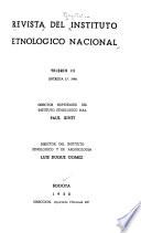 Revista del Instituto Etnológico Nacional