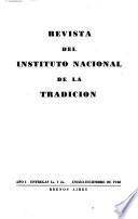 Revista del Instituto Nacional de la Tradición